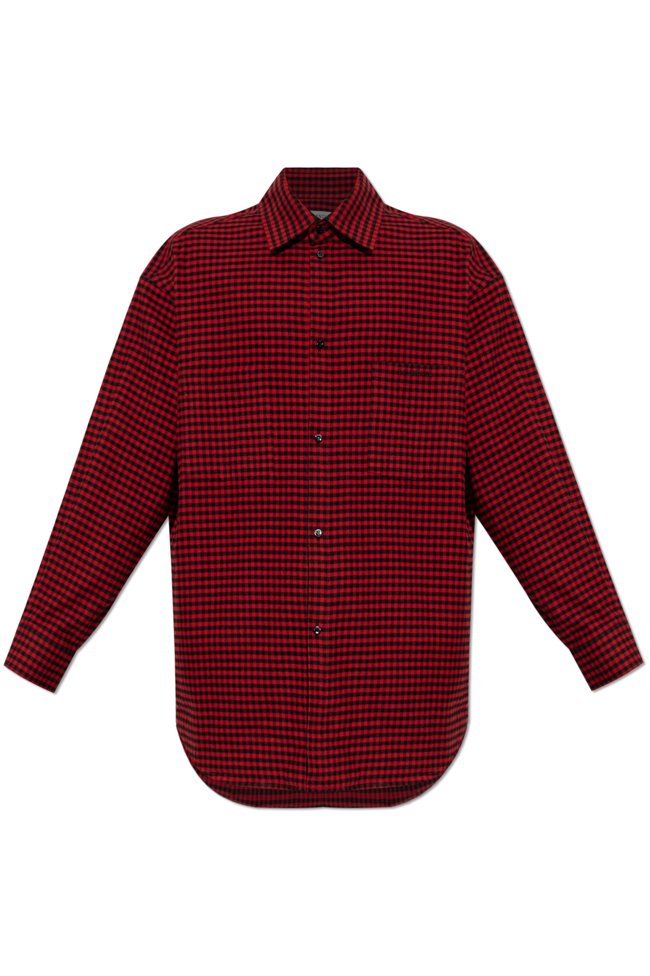Red Checked pattern shirt Balenciaga - Vitkac Northern Ireland